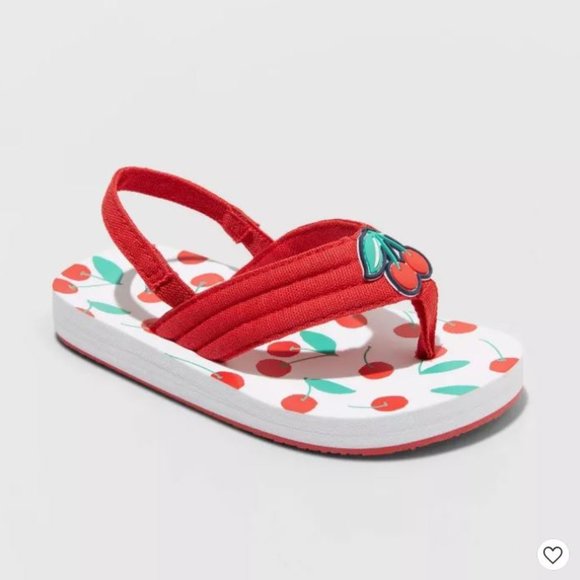 Toddler Pepin Cherry Slip-On Flip Flop Sandals - Picture 1 of 3